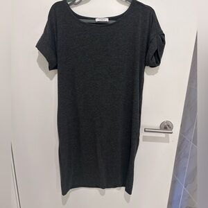 Zenana Charcoal T-Shirt Dress – Size Small